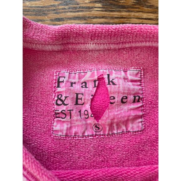 Frank & Eileen - Boyfriend Crew Neck Sweatshirt in Mineral Pink sz Small - Picture 3 of 5